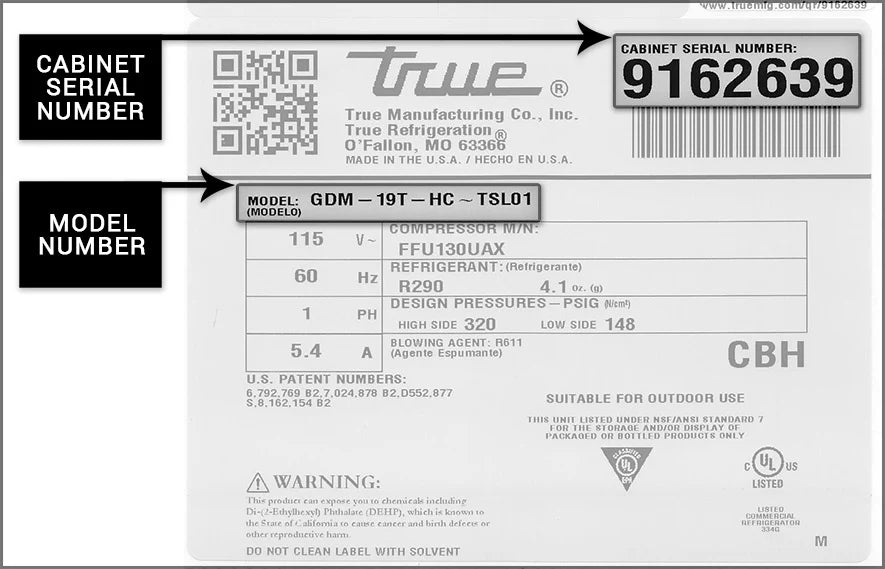 Sample True Sticker Label